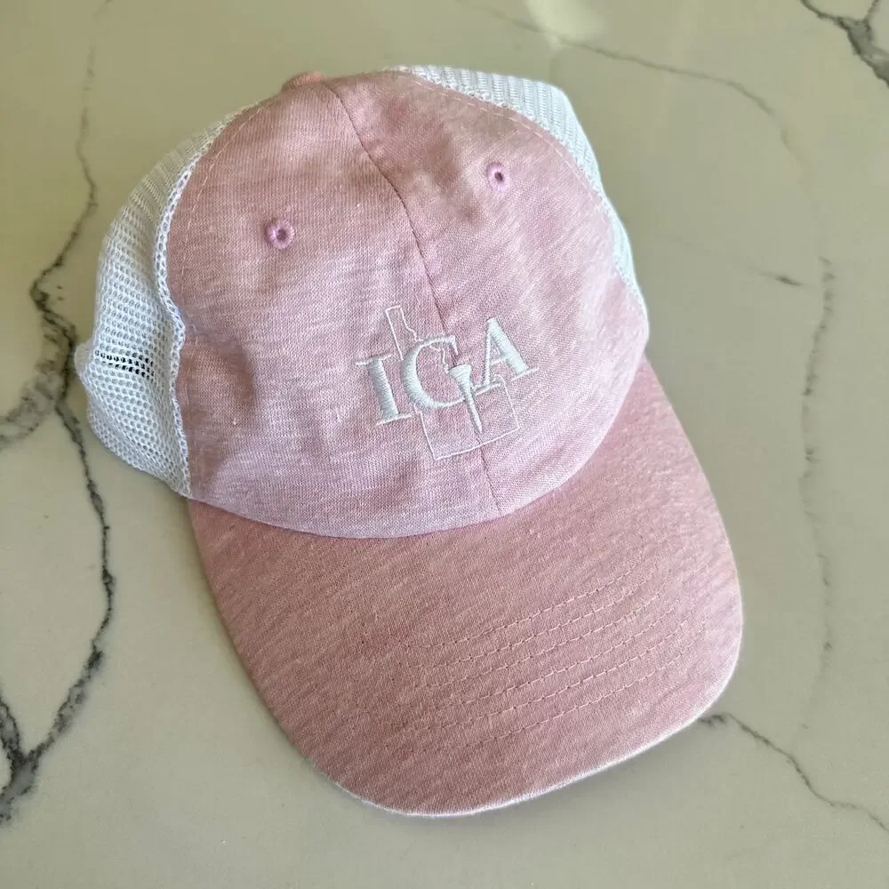Imperial IGA Pink Golf Hat - Adjustable Kids Trucker Hat